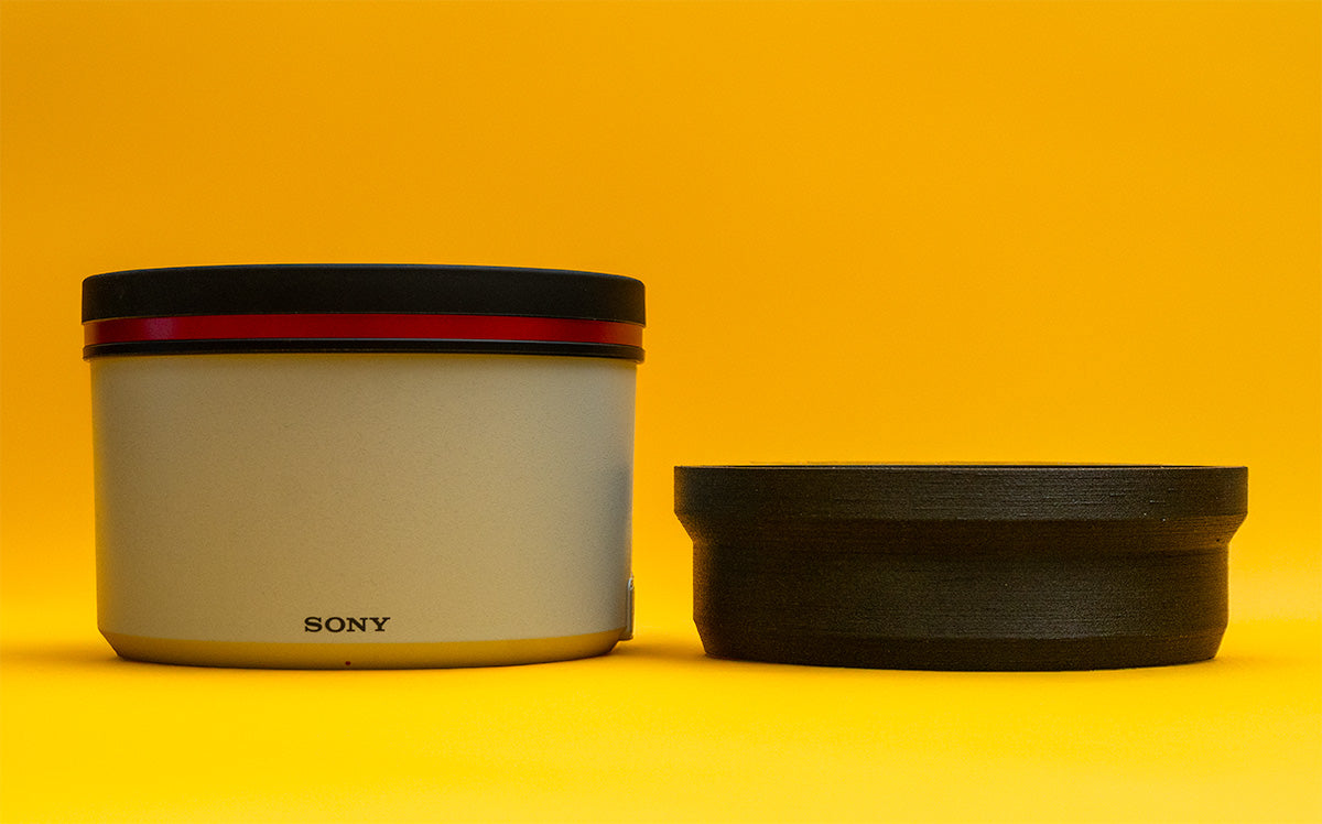 CamDec Lens Hoods for Sony FE 300mm F2.8 GM: 45mm (1.8") to 121mm (4.8")